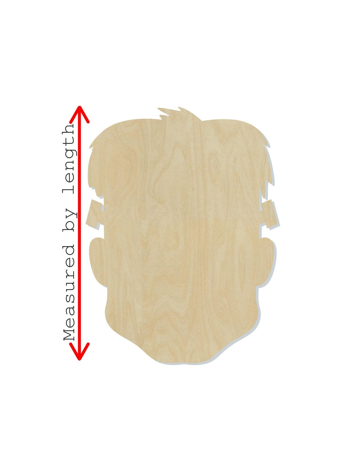 Frankenstein Head Halloween craft paint party paint kit wood cutouts #1510 - Multiple Sizes Available - Unfinished Wood Cutout Shapes