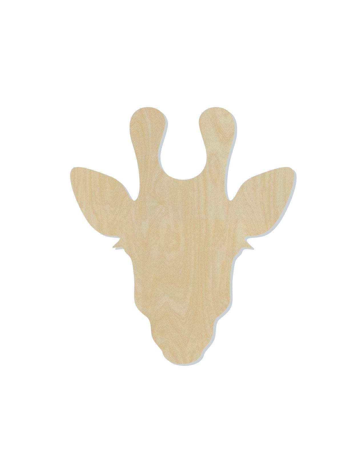 Giraffe Head wood cutouts Zoo animal cutouts DIY Paint kit #1530 - Multiple Sizes Available - Unfinished Wood Cutout Shapes