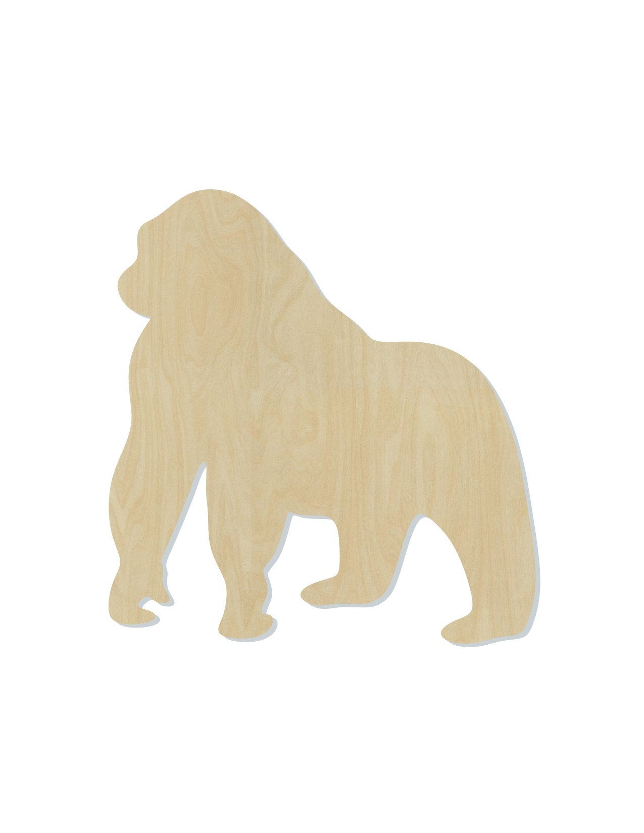 Gorilla wood cutouts Zoo animals Animal cutouts animal blanks DIY Paint #1546 - Multiple Sizes Available - Unfinished wood cutout shapes