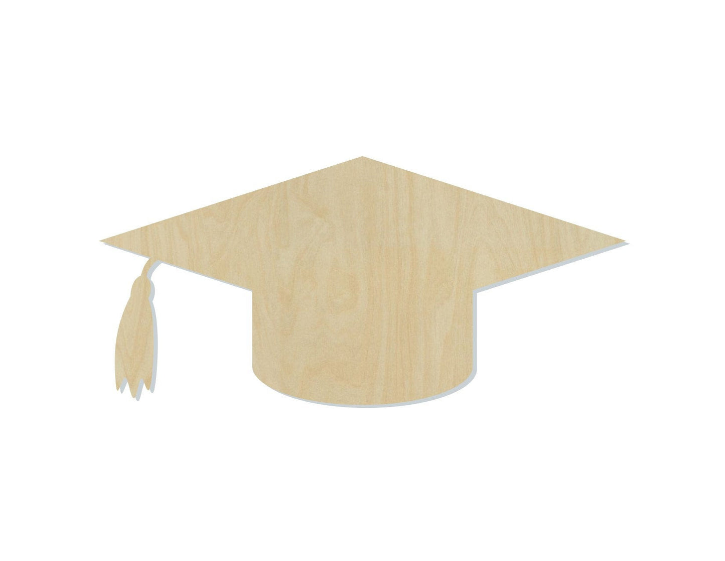 Graduation Cap wood cutout Senior High school College Celebration DIY #1548 - Multiple Sizes Available - Unfinished wood cutouts shapes