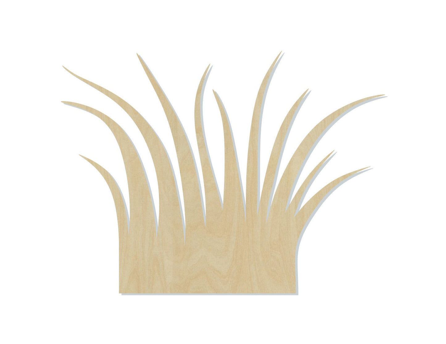 Grass wood cutout Yard Garden outside DIY Paint kit #1553 - Multiple Sizes Available - Unfinished wood cutouts shapes