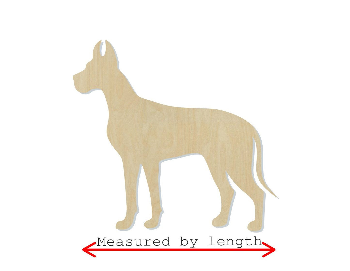 Great Dane dog wood cutout Pets animal cutouts mans best friend DIY paint #1554 - Multiple Sizes Available - Unfinished wood cutouts shapes