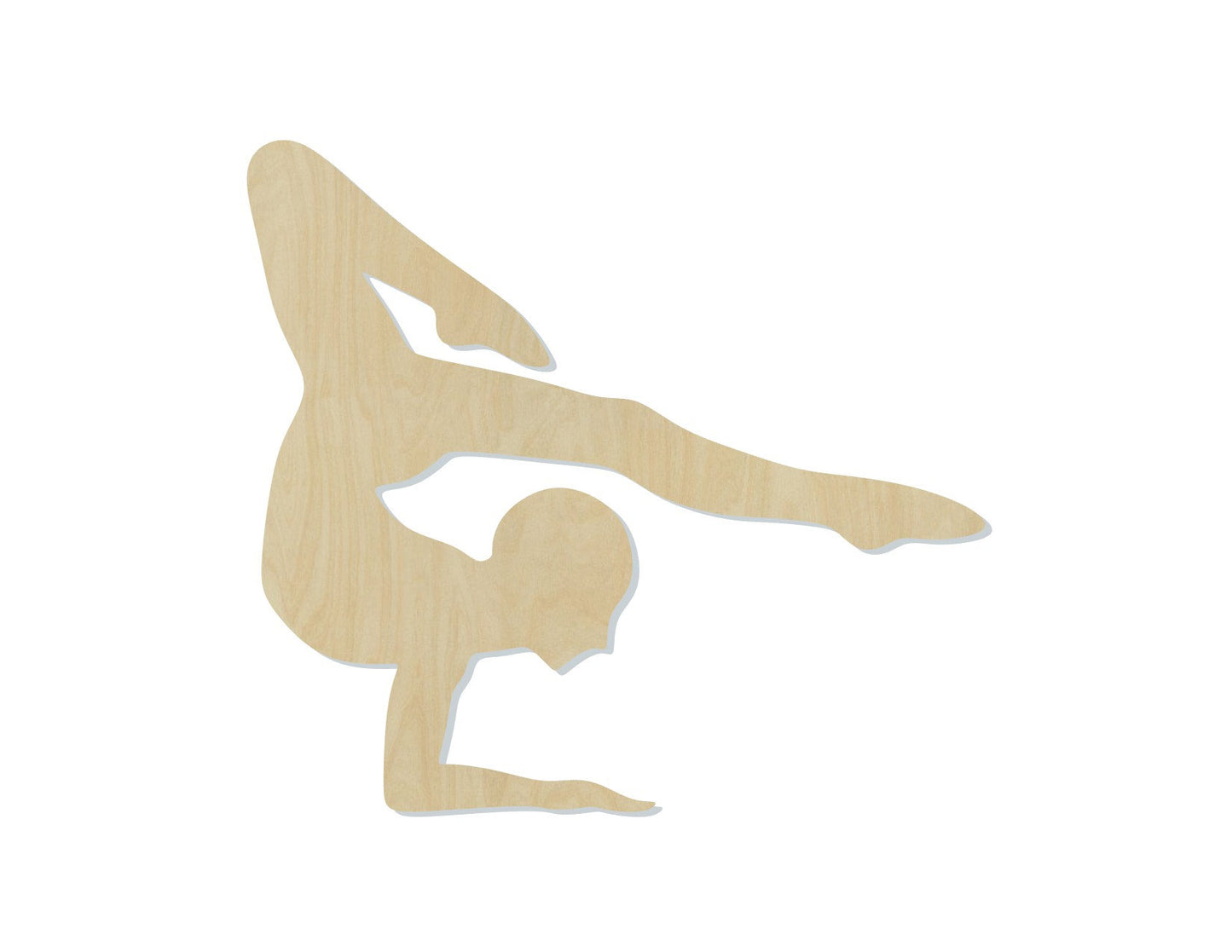 Gymnast wood blank cutouts Gym Workout Sports DIY Paint kit Paint yourself #1568 - Multiple Sizes Available - Unfinished Cutout Shapes