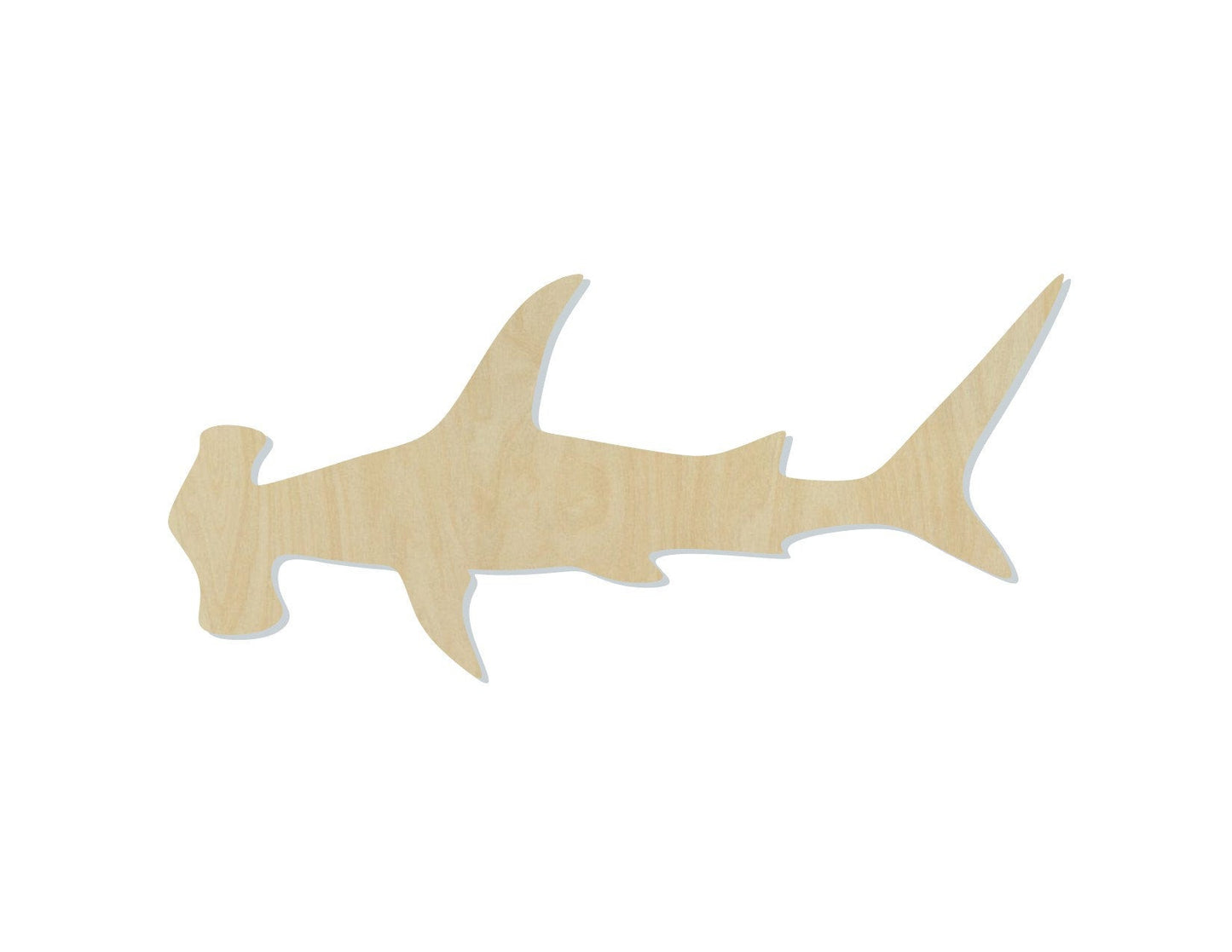 Hammerhead Shark wood cutouts Sea Creatures Ocean Animals zoo animals DIY #1574 - Multiple Sizes Available - Unfinished Cutout Shapes