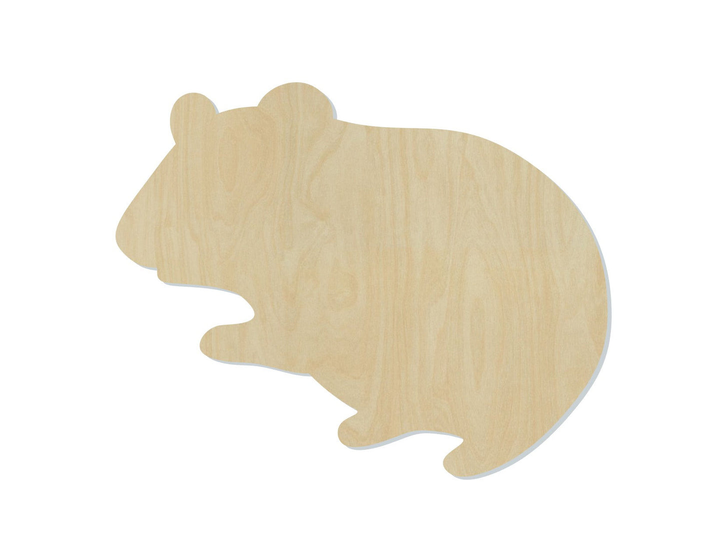 Hamster cutout Wood cutouts Pet Animal cutouts wood craft DIY Paint kit #1577 - Multiple Sizes Available - Unfinished Cutout Shapes
