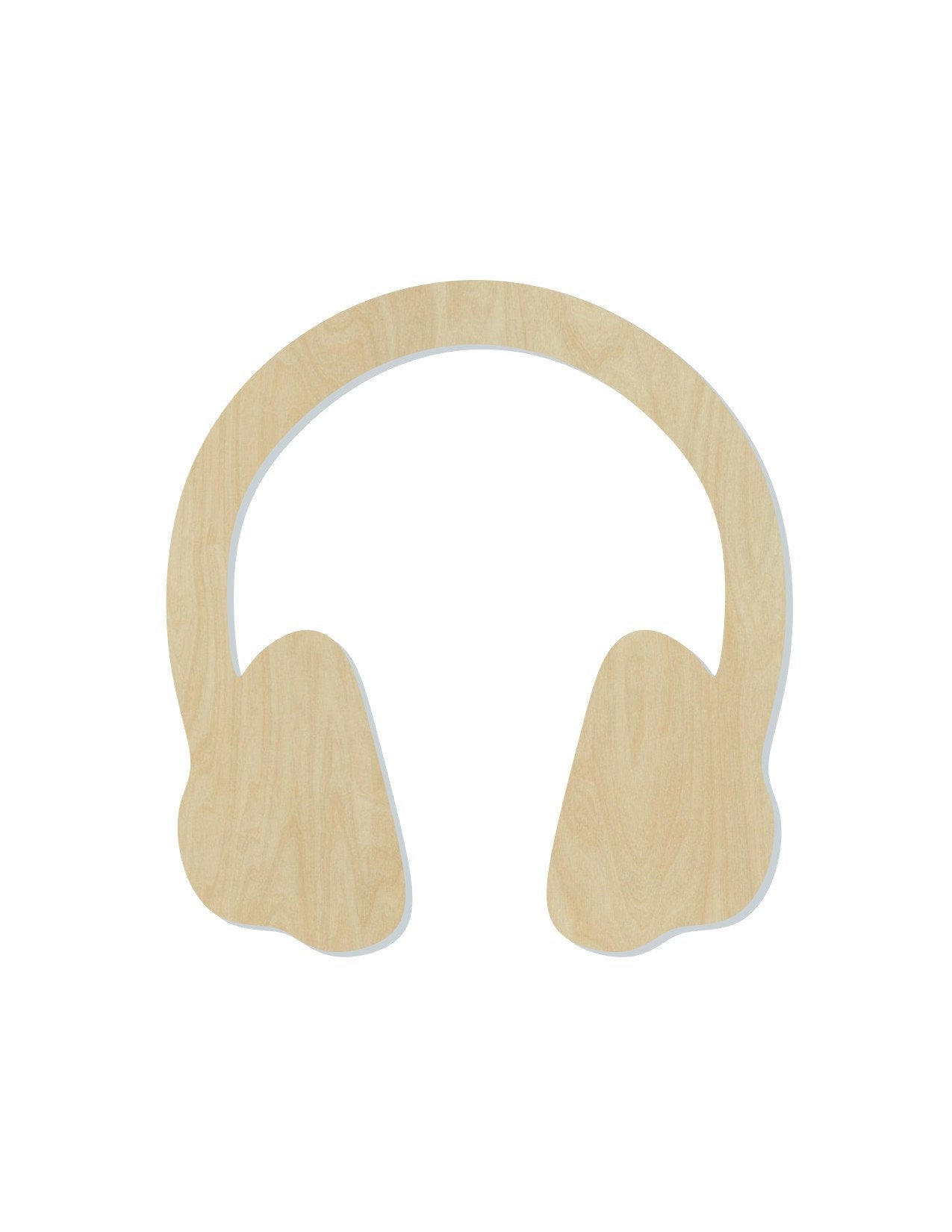 Headphones wood cutouts Music Band DIY paint kit Color yourself #1587 - Multiple Sizes Available - Unfinished wood Cutout Shapes