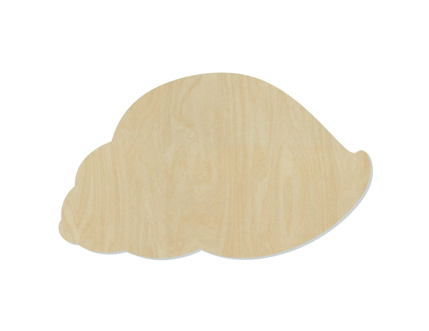 Hermit Crab Shell wood cutout wood shapes #1595 - Multiple Sizes Available - Unfinished Wood Cutouts Shapes