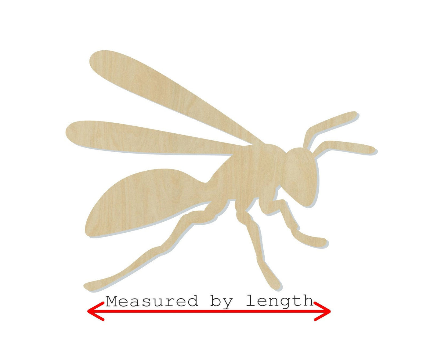 Hornet wood cutout wood shapes bugs animal cutouts #1606 - Multiple Sizes Available - Unfinished Wood Cutouts Shapes