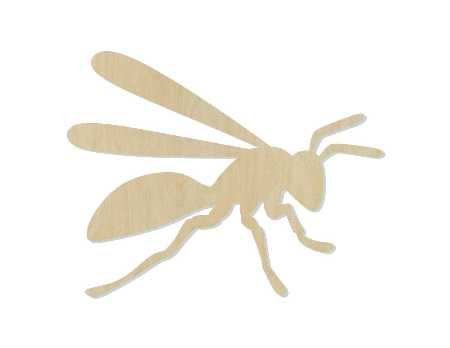 Hornet wood cutout wood shapes bugs animal cutouts #1606 - Multiple Sizes Available - Unfinished Wood Cutouts Shapes