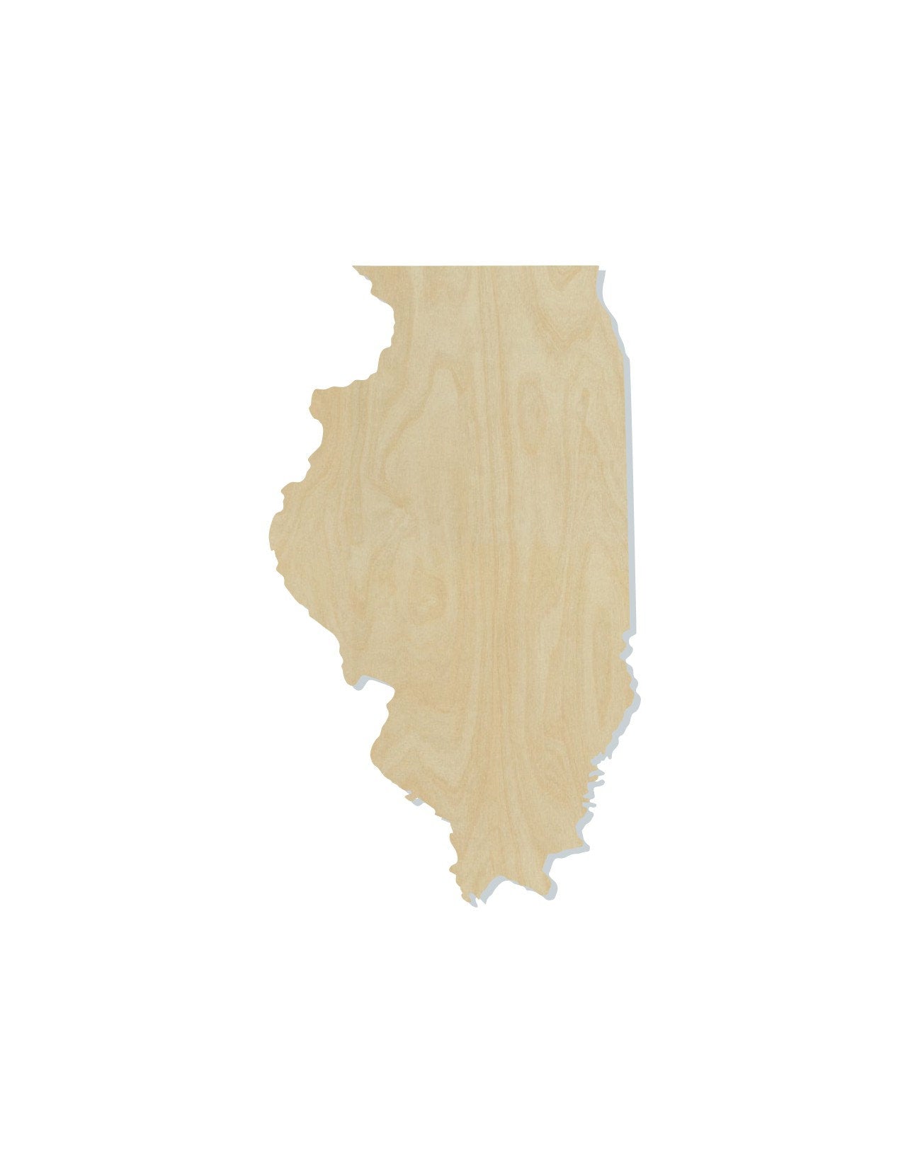 Illinois State wood cutout wood shape State cutouts DIY paint kit #1629 - Multiple Sizes Available - Unfinished Wood Cutouts Shapes