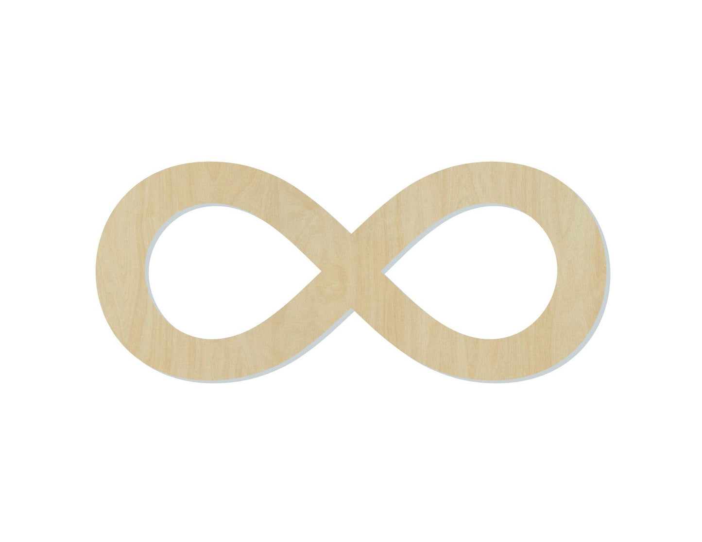 Infinity Symbol wood cutout wood shape Love forever DIY paint kit Wedding #1631 - Multiple Sizes Available - Unfinished Wood Cutouts Shapes