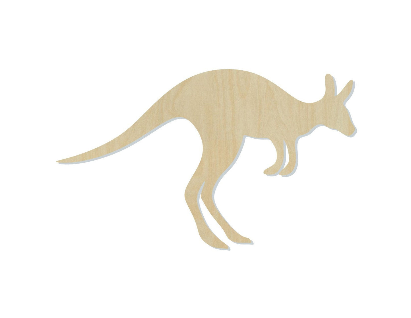 Kangaroo wood cutout wood shapes animal shapes animal cutouts DIY #1646 - Multiple Sizes Available - Unfinished wood Cutout Shapes