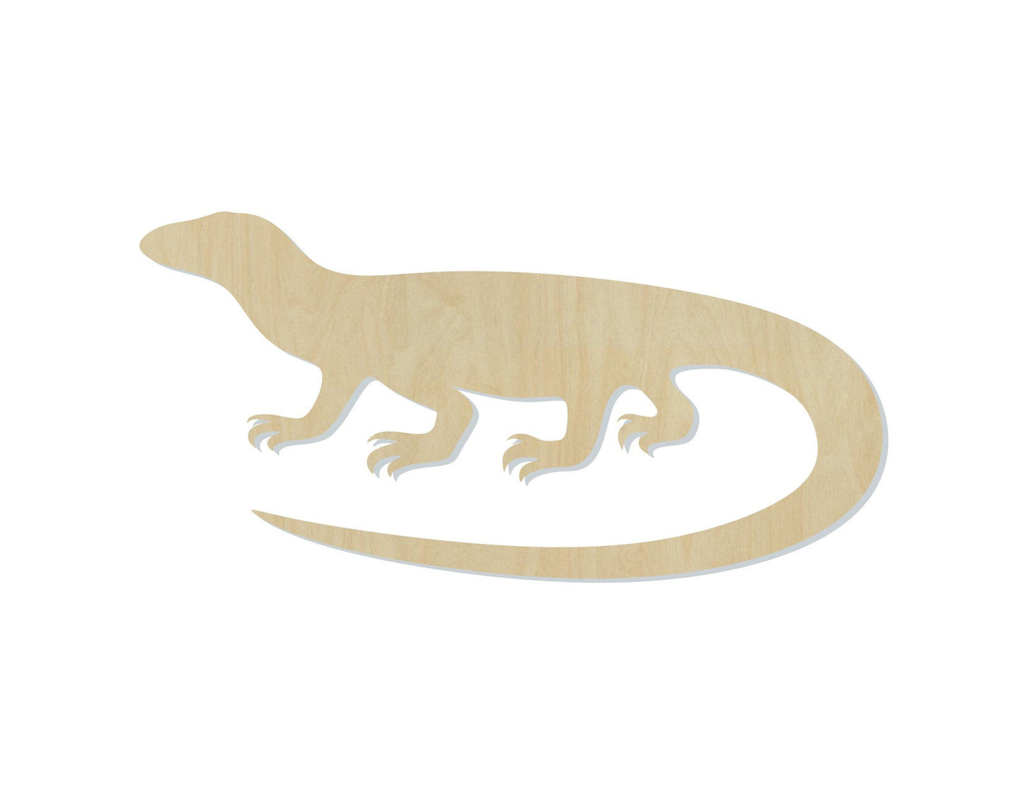 Komodo Dragon wood cutout wood shape animal cutouts animal shapes DIY #1659 - Multiple Sizes Available - Unfinished Wood Cutout Shapes