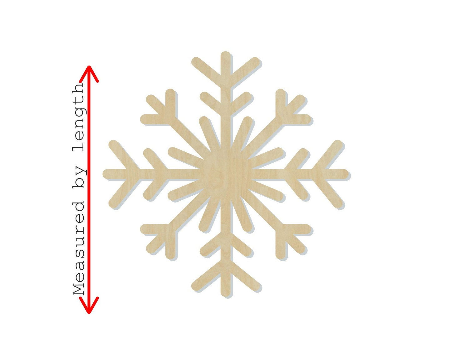 Snowflake wood cutouts wood shapes Winter Snowing cold DIY Paint kit #1678 - Multiple Sizes Available - Unfinished Wood Cutout Shapes