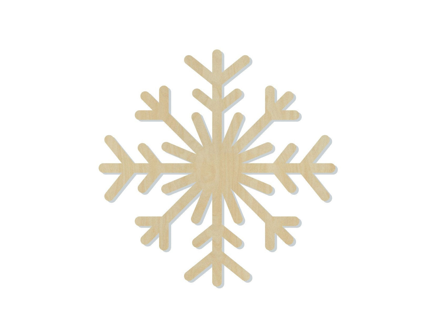 Snowflake wood cutouts wood shapes Winter Snowing cold DIY Paint kit #1678 - Multiple Sizes Available - Unfinished Wood Cutout Shapes