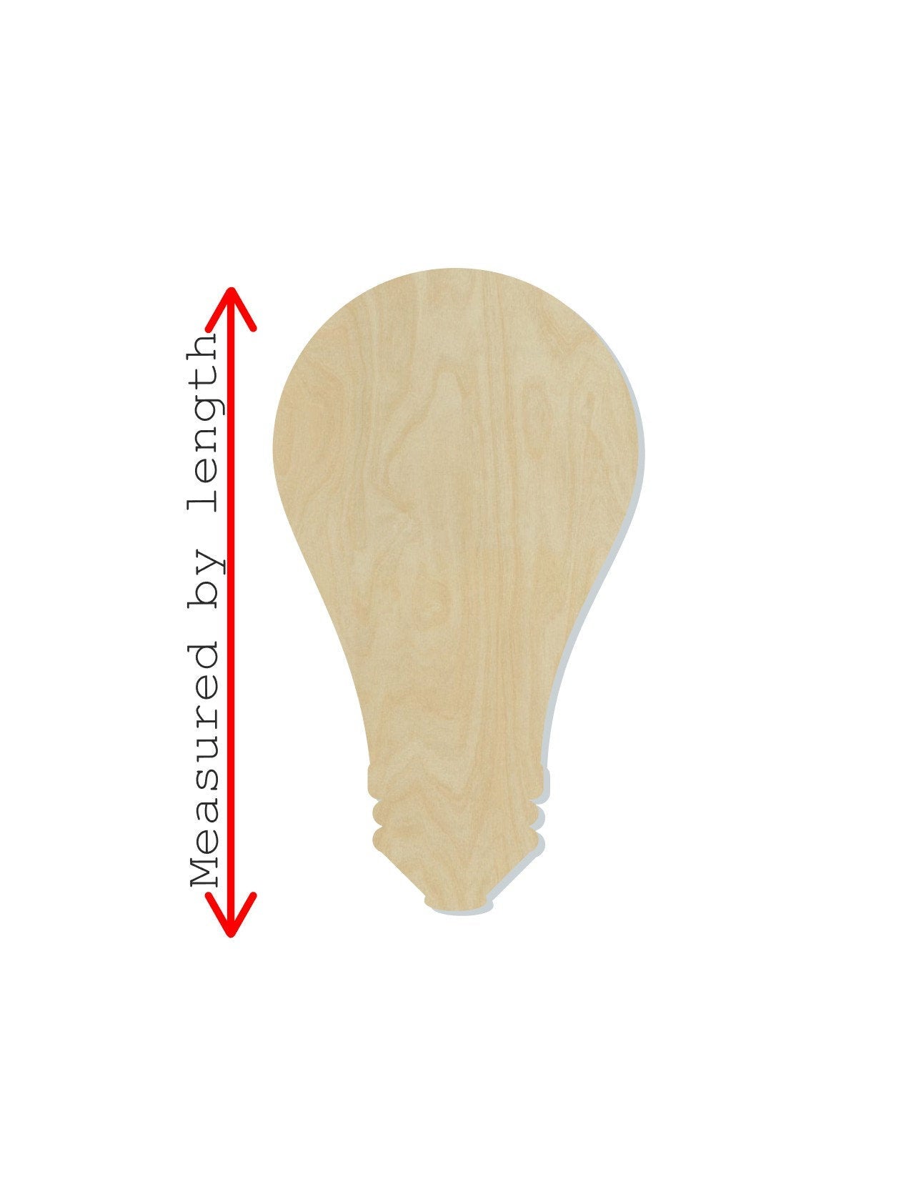 Light Bulb Wood cutouts Wood shapes Bright Idea DIY Paint kit #1690 - Multiple Sizes Available - Unfinished Wood Cutout Shapes