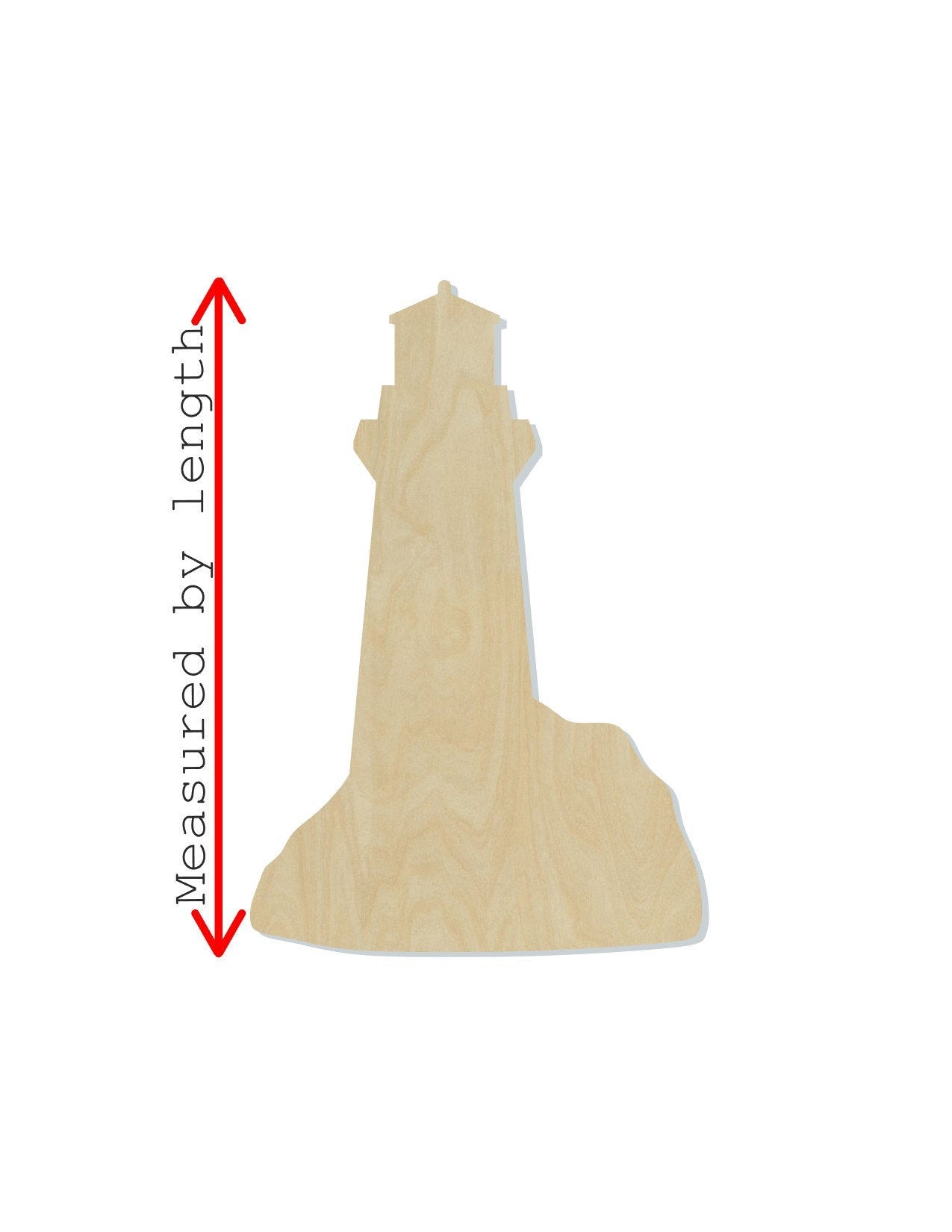 Light House wood cutouts wood shapes DIY Paint kit Ocean Beach Sea #1691 - Multiple Sizes Available - Unfinished Wood Cutout Shapes