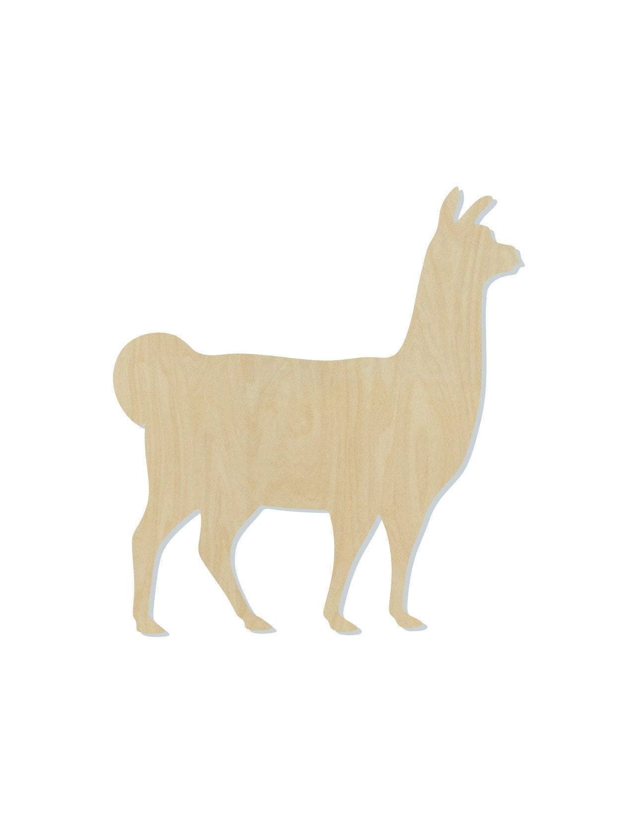 Llama wood cutouts wood shapes animal shapes animal cutouts DIY paint kit #1699 - Multiple Sizes Available - Unfinished Wood Cutout Shapes