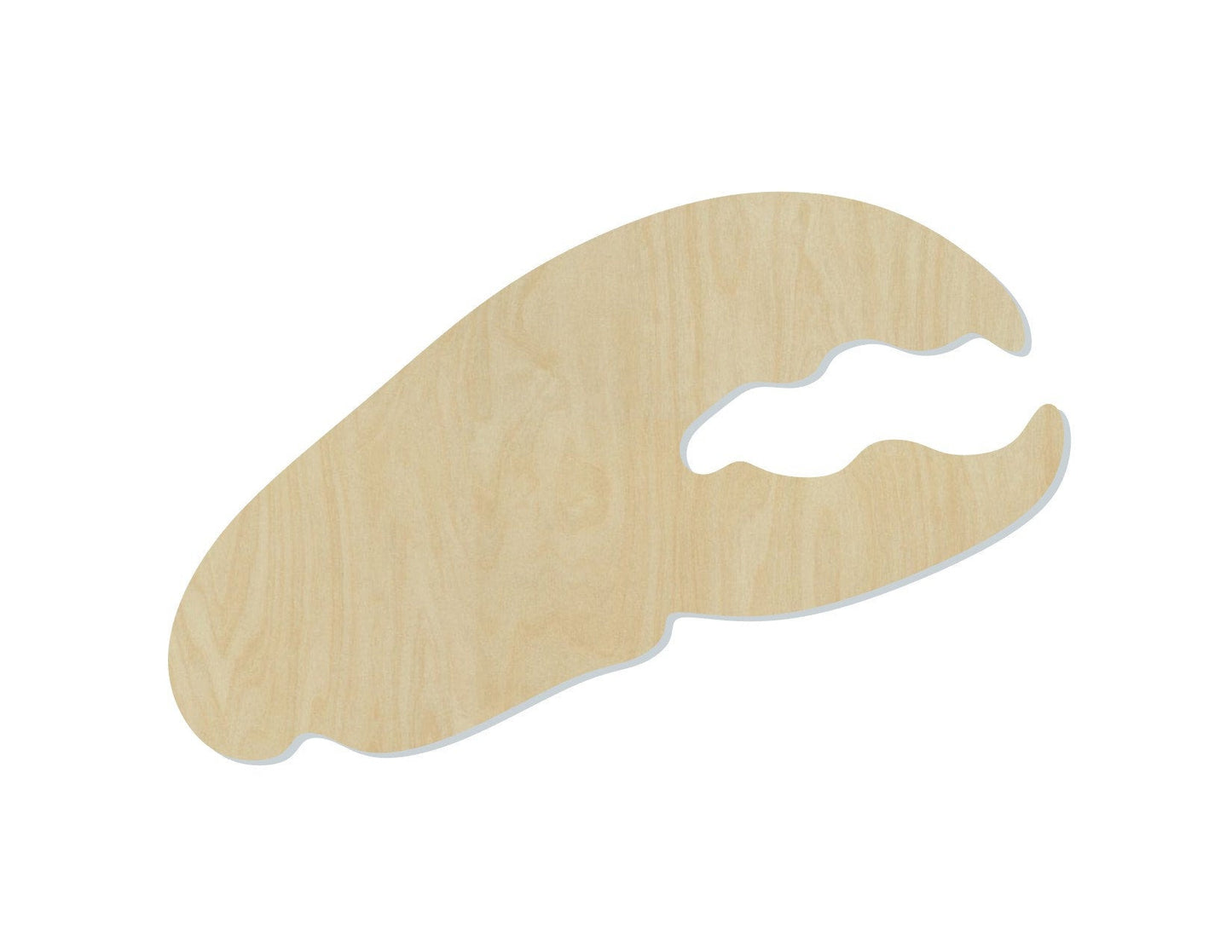 Lobster Claw wood cutouts wood shapes animal cutouts animal shapes DIY #1700 - Multiple Sizes Available - Unfinished Wood Cutout Shapes