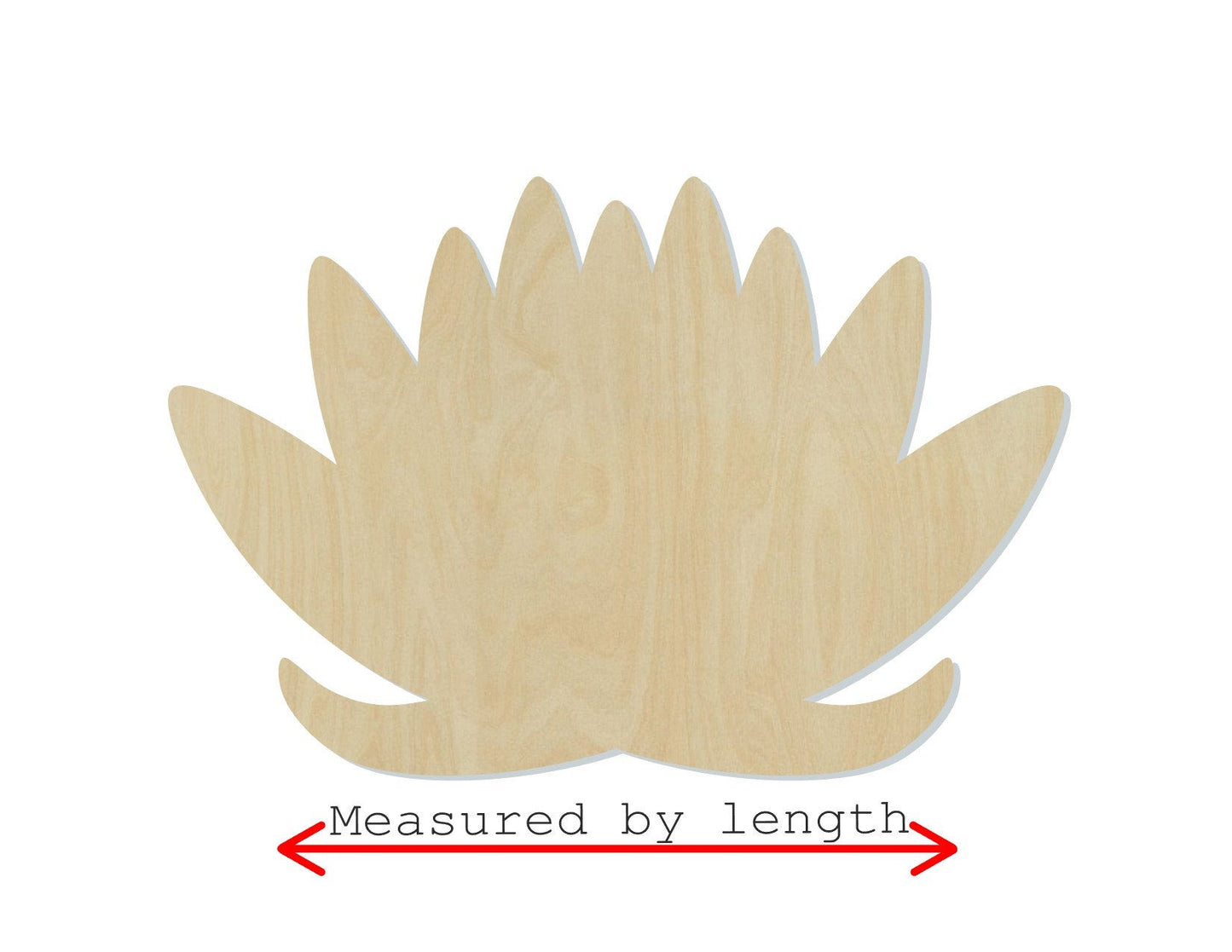 Lotus Flower wood cutout wood Shapes flowers Garden DIY Paint kit #1705 - Multiple Sizes Available - Unfinished Wood Cutout Shapes