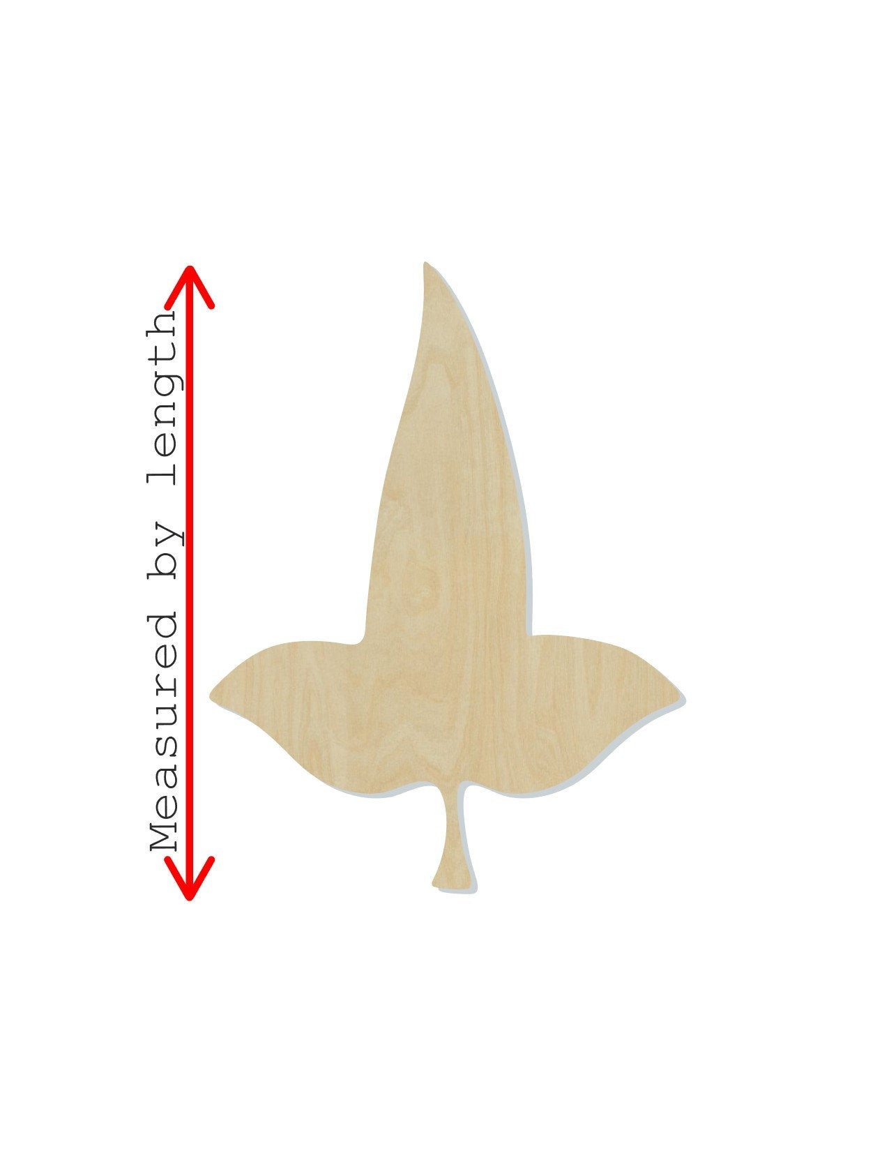 Mallorn Leaf wood shape wood cutouts Plants Flowers DIY Paint kit #1717 - Multiple Sizes Available - Unfinished Wood Cutout Shapes