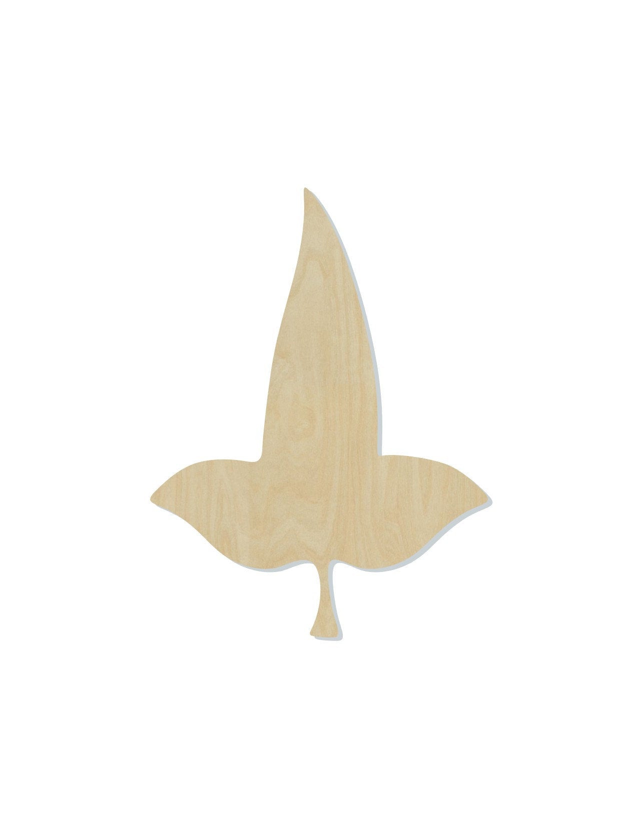 Mallorn Leaf wood shape wood cutouts Plants Flowers DIY Paint kit #1717 - Multiple Sizes Available - Unfinished Wood Cutout Shapes