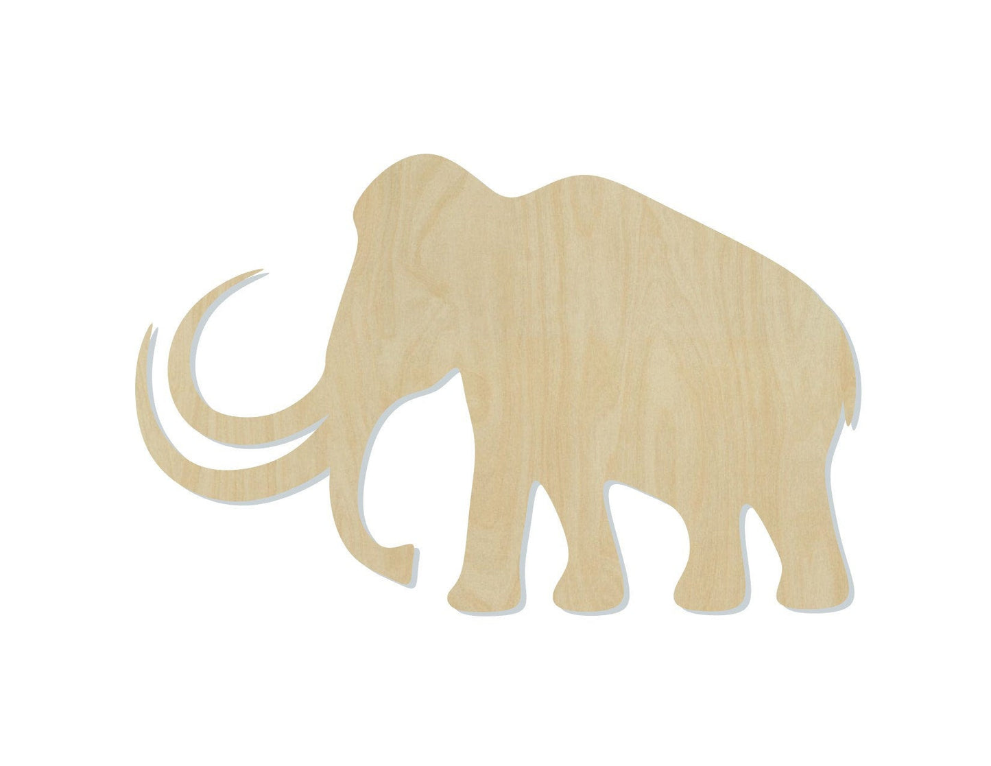 Mammoth wood shape wood cutouts animal shapes animal cutouts DIY paint kit #1719 - Multiple Sizes Available - Unfinished Wood Cutout Shapes