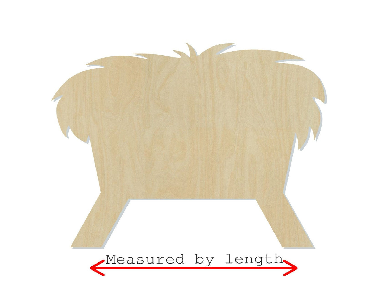 Manger wood shape wood cutouts Nativity Christmas Craft DIY Paint kit #1721 - Multiple Sizes Available - Unfinished Wood Cutout Shapes
