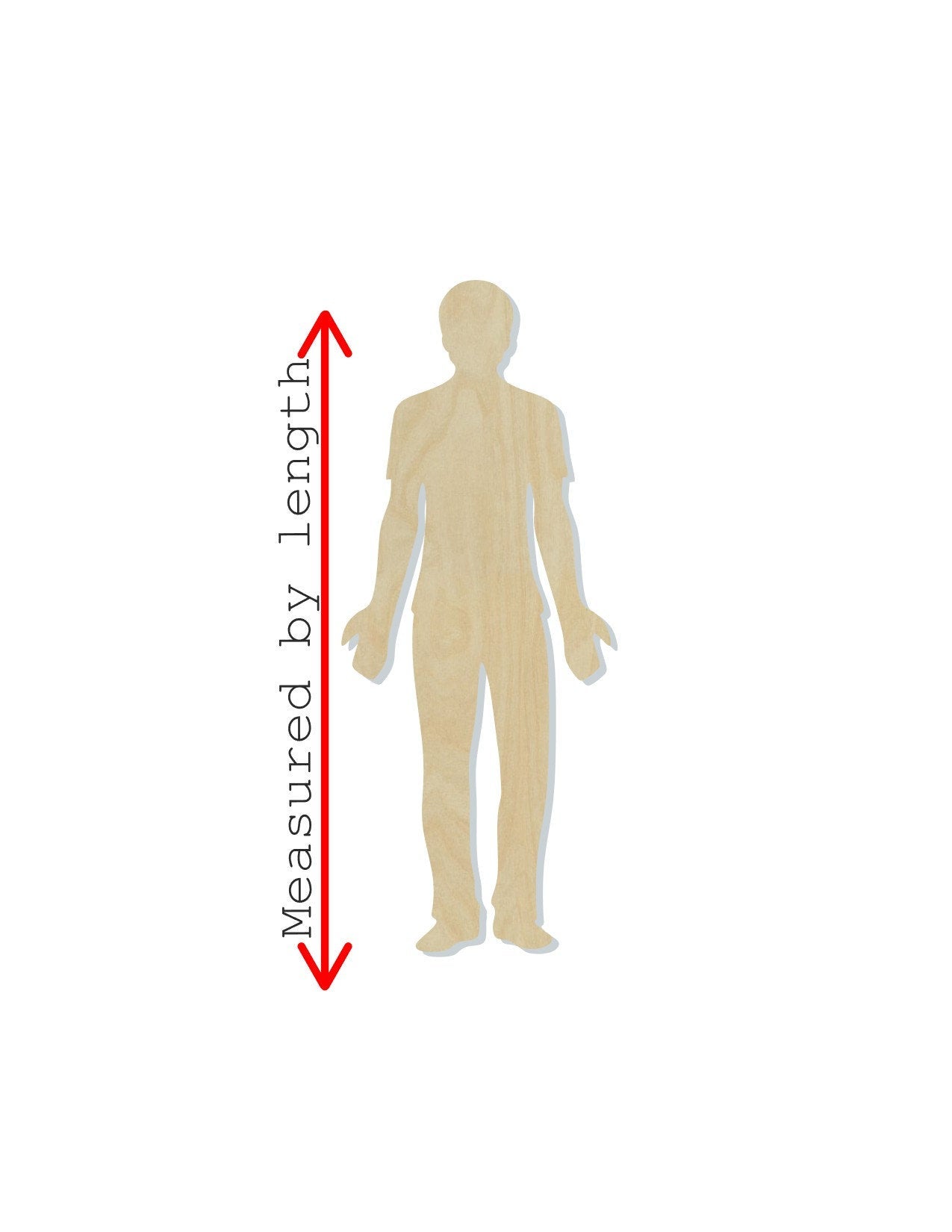 Man wood shape wood cutouts Human Person DIY Paint kit #1723 - Multiple Sizes Available - Unfinished Wood Cutout Shapes