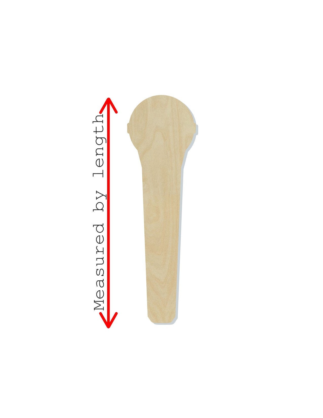 Microphone wood shape wood cutouts Music Singing DIY Paint kit #1740 - Multiple Sizes Available - Unfinished Wood Cutout Shapes