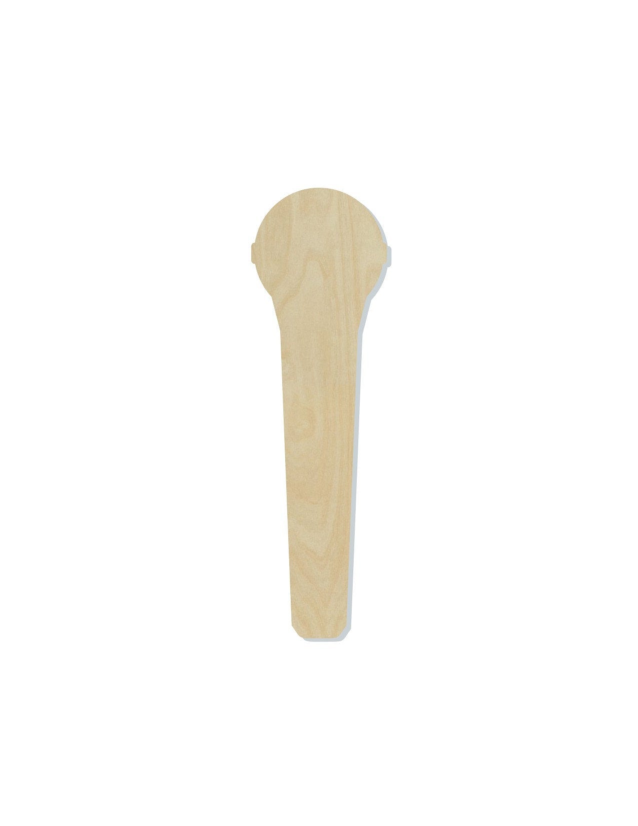 Microphone wood shape wood cutouts Music Singing DIY Paint kit #1740 - Multiple Sizes Available - Unfinished Wood Cutout Shapes