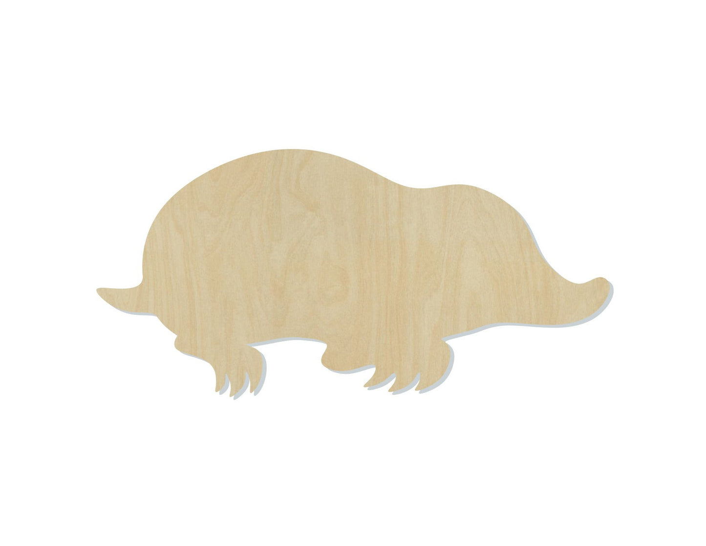 Mole wood shape wood cutouts animal cutouts animal shapes DIY Paint kit #1751 - Multiple Sizes Available - Unfinished Wood Cutout Shapes