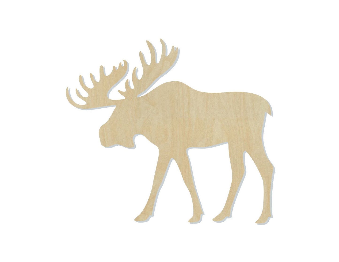 Moose wood cutouts wood shapes animal cutouts animal shapes DIY #1755 - Multiple Sizes Available - Unfinished wood Cutout Shapes