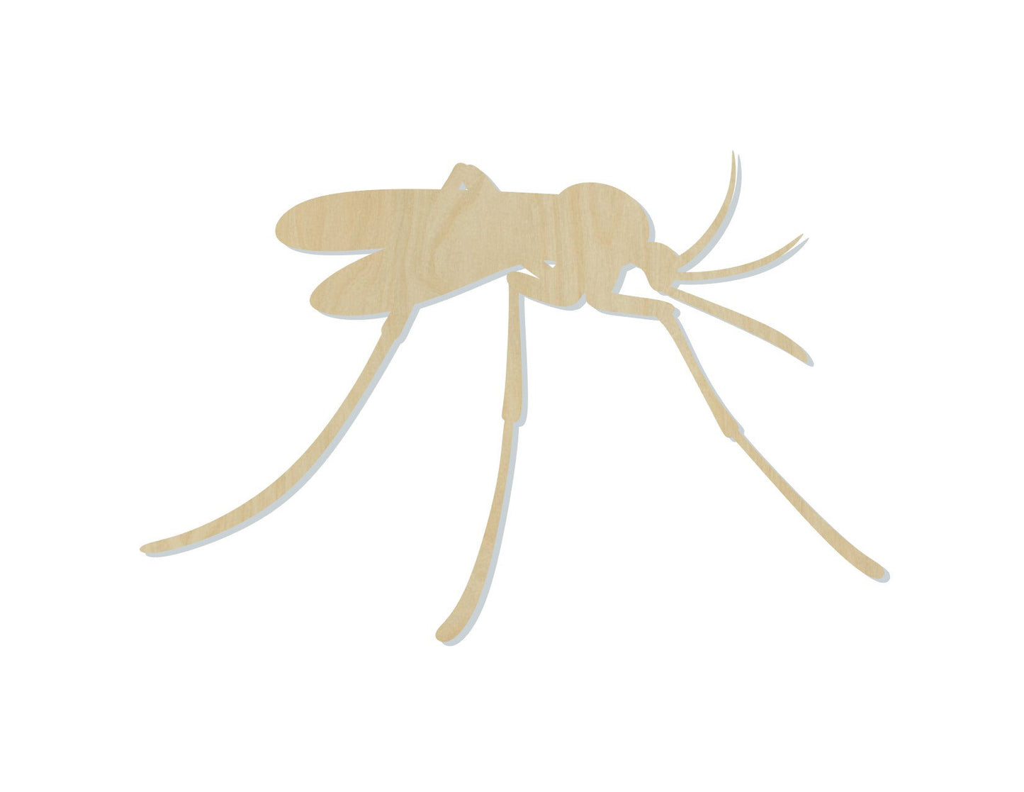 Mosquito wood shape wood cutouts Bugs animal cutouts DIY Paint kit #1759 - Multiple Sizes Available - Unfinished Wood Cutout Shapes