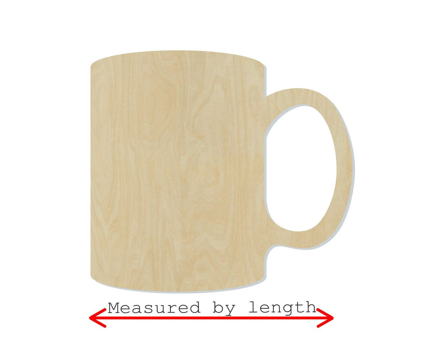 Mug wood shape wood cutouts Kitchen Decor DIY Paint kit #1767 - Multiple Sizes Available - Unfinished Wood Cutout Shapes