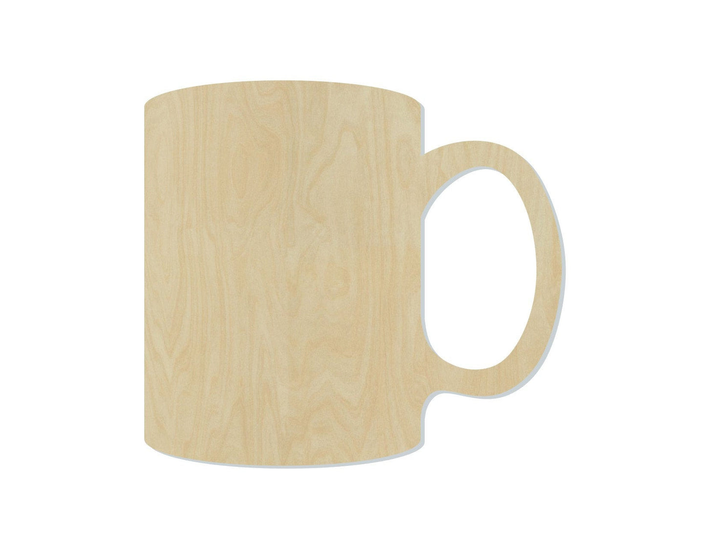 Mug wood shape wood cutouts Kitchen Decor DIY Paint kit #1767 - Multiple Sizes Available - Unfinished Wood Cutout Shapes
