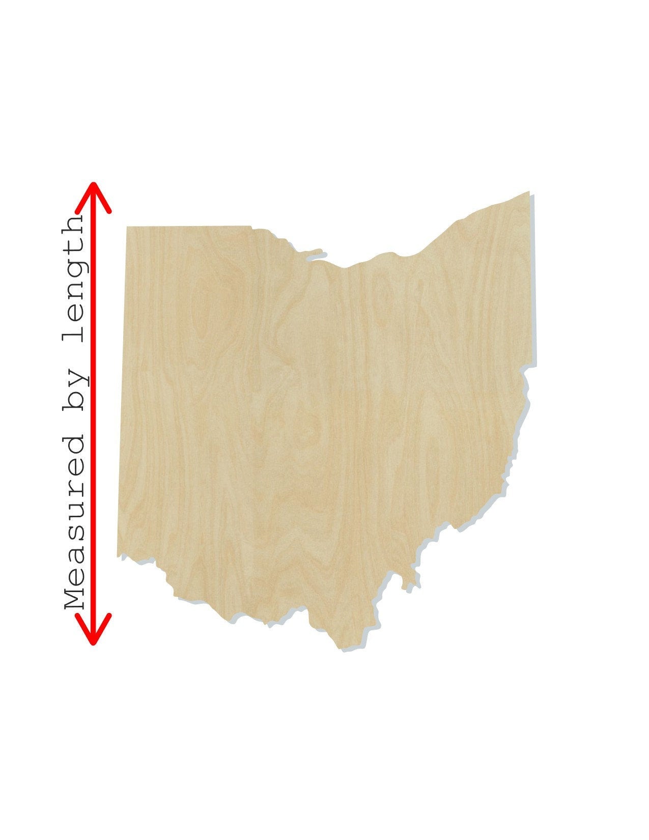 Ohio State wood shape wood cutouts State cutouts State shapes DIY Paint kit #1795 - Multiple Sizes Available - Unfinished Wood Cutout Shapes