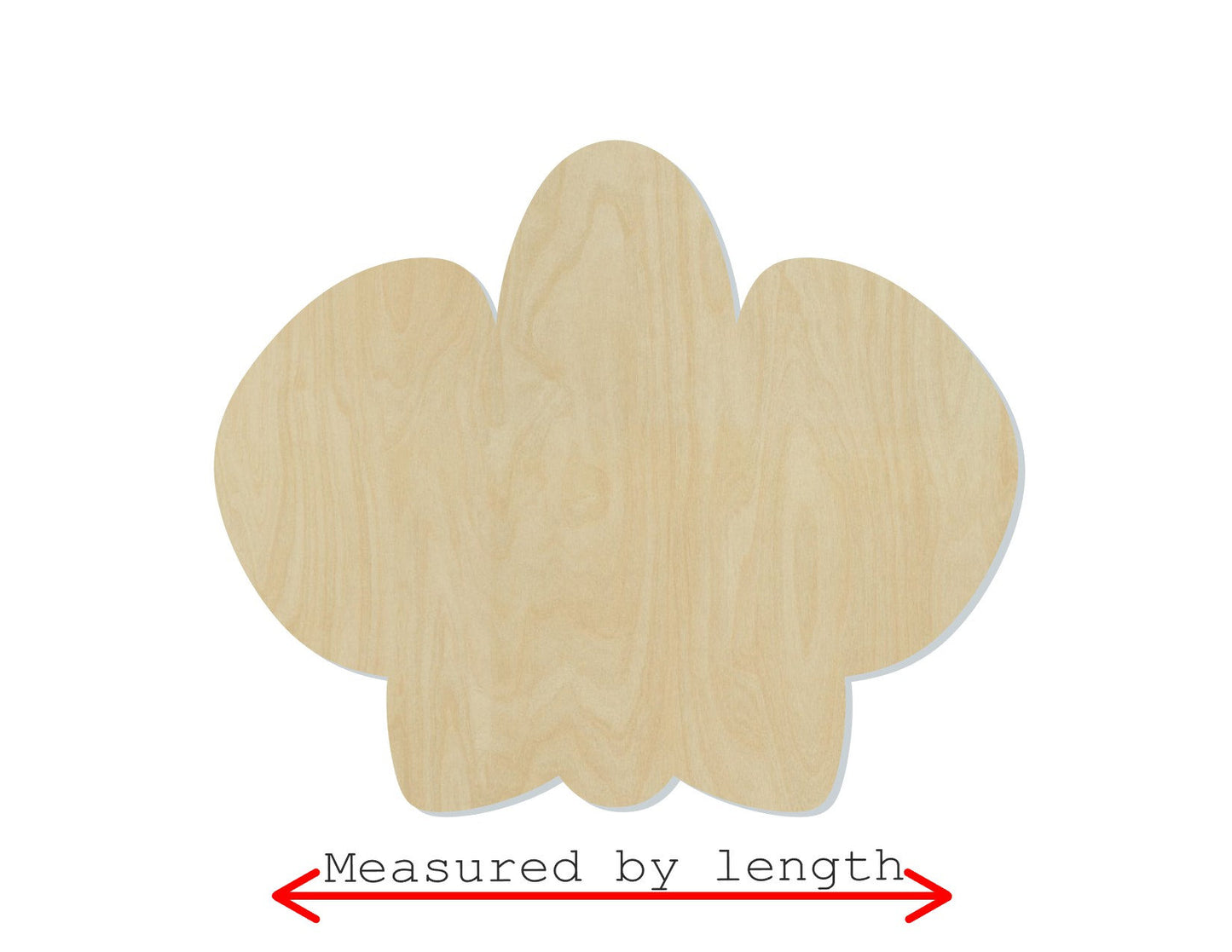 Orchid wood shape wood cutouts flowers garden yard DIY paint kit #1802 - Multiple Sizes Available - Unfinished Wood Cutout Shapes
