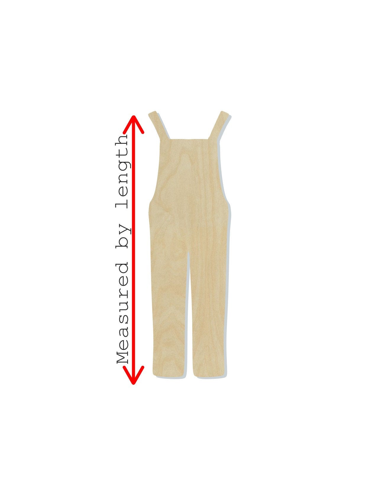 Overalls wood shape wood cutouts Farmer DIY Paint kit #1808 - Multiple Sizes Available - Unfinished Wood Cutout Shapes