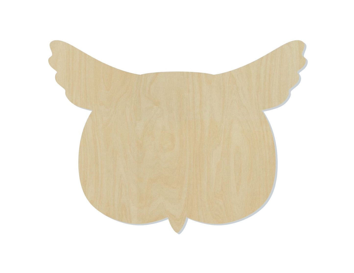 Owl Head wood shape wood cutouts animal cutouts animal shapes DIY Paint #1809 - Multiple Sizes Available - Unfinished Wood Cutout Shapes