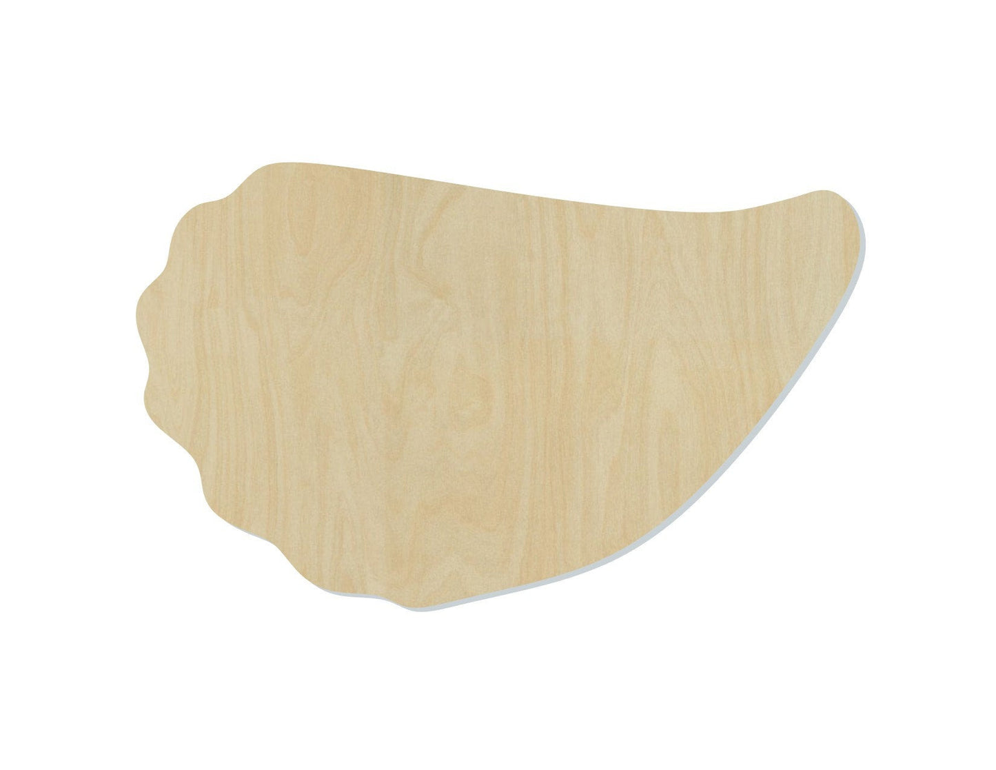Oyster wood shape wood cutouts DIY Paint kit Beach #1811 - Multiple Sizes Available - Unfinished Wood Cutout Shapes