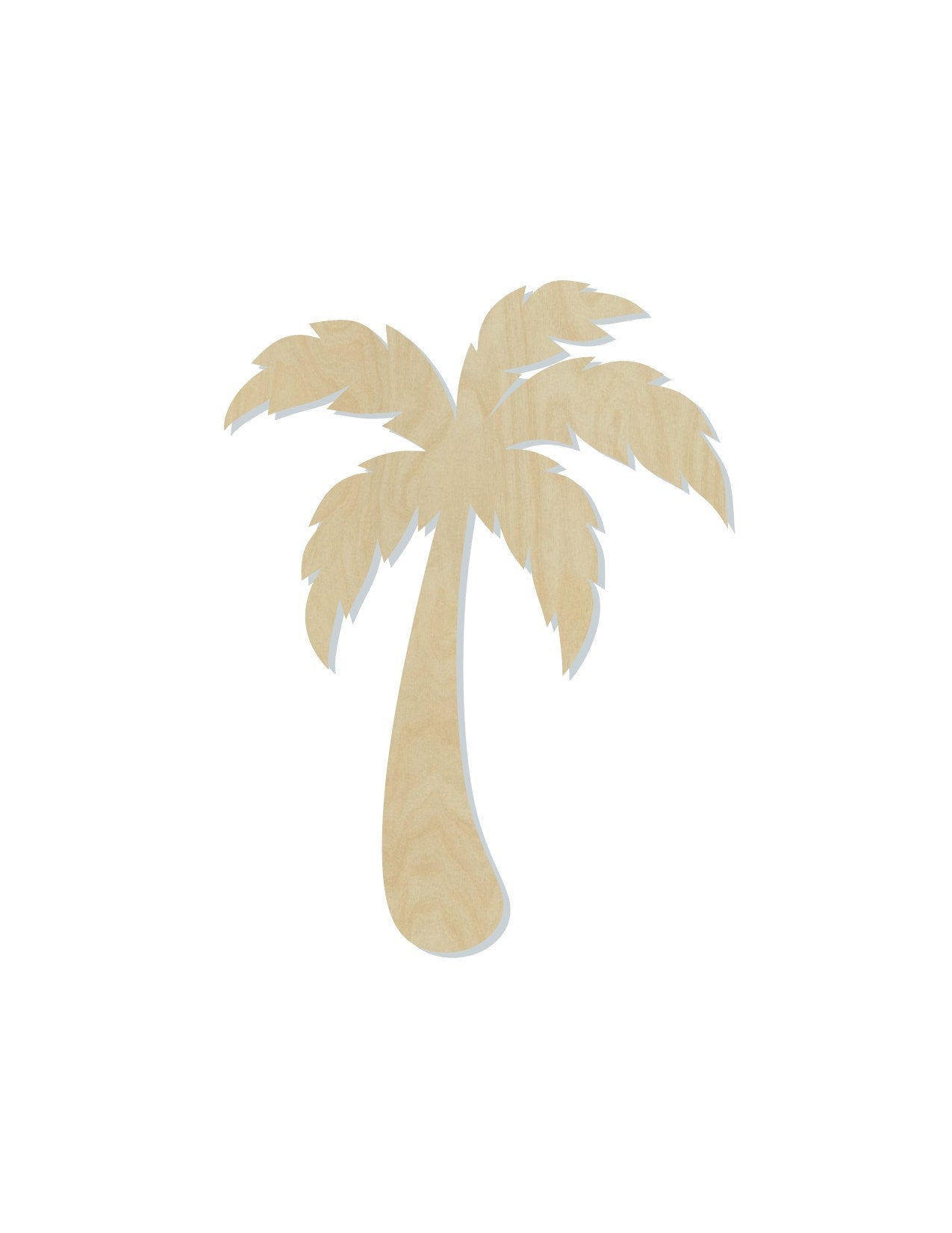 Palm Tree wood shape wood cutouts plants trees DIY paint kit #1817 - Multiple Sizes Available - Unfinished Wood Cutout Shapes