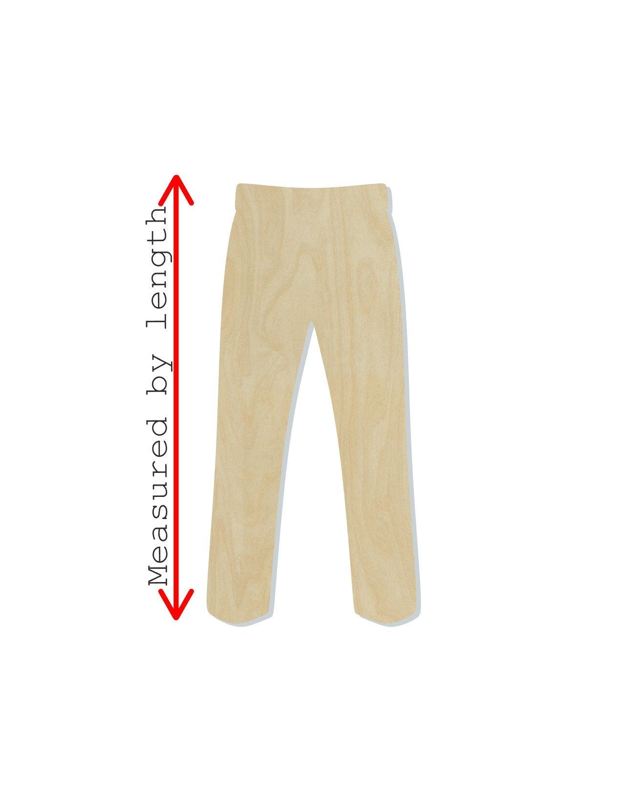 Pants wood shape wood cutouts clothing clothes DIY paint kit #1821 - Multiple Sizes Available - Unfinished Wood Cutout Shapes