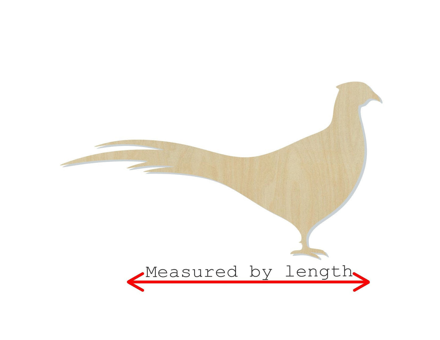 Pheasant wood shape wood cutouts bird birds DIY Paint kit animal cutouts #1842 - Multiple Sizes Available - Unfinished Wood Cutout Shapes