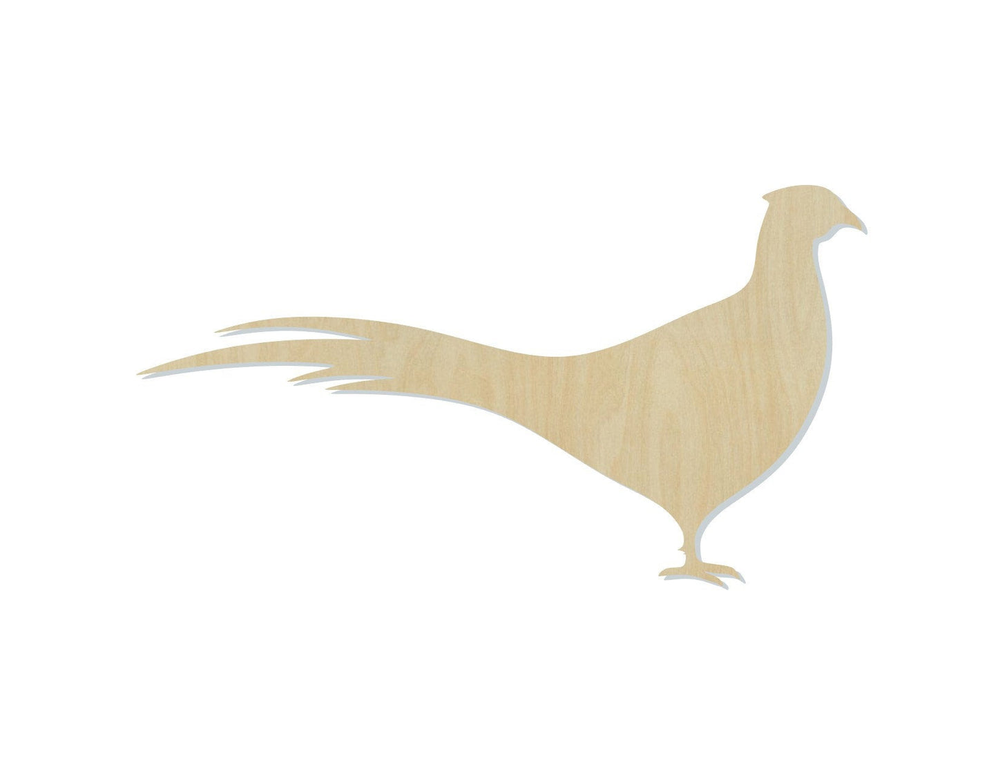 Pheasant wood shape wood cutouts bird birds DIY Paint kit animal cutouts #1842 - Multiple Sizes Available - Unfinished Wood Cutout Shapes