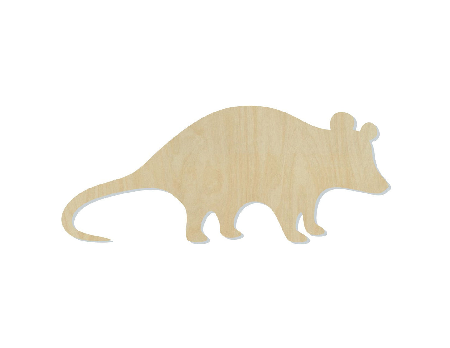 Possum wood shape wood cutouts animal cutouts animal shapes DIY Paint kit #1880 - Multiple Sizes Available - Unfinished Wood Cutout Shapes