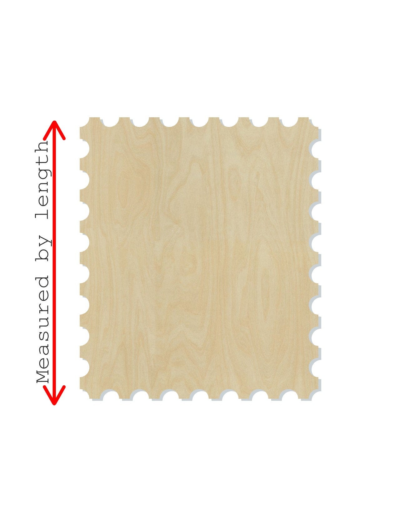 Postage Stamp wood shape wood cutouts DIY Paint Kit Mail #1881 - Multiple Sizes Available - Unfinished Wood Cutout Shapes