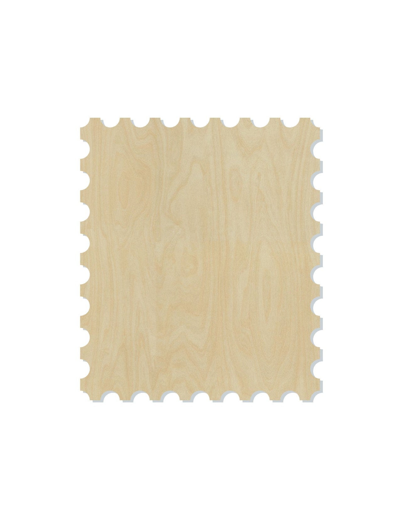 Postage Stamp wood shape wood cutouts DIY Paint Kit Mail #1881 - Multiple Sizes Available - Unfinished Wood Cutout Shapes