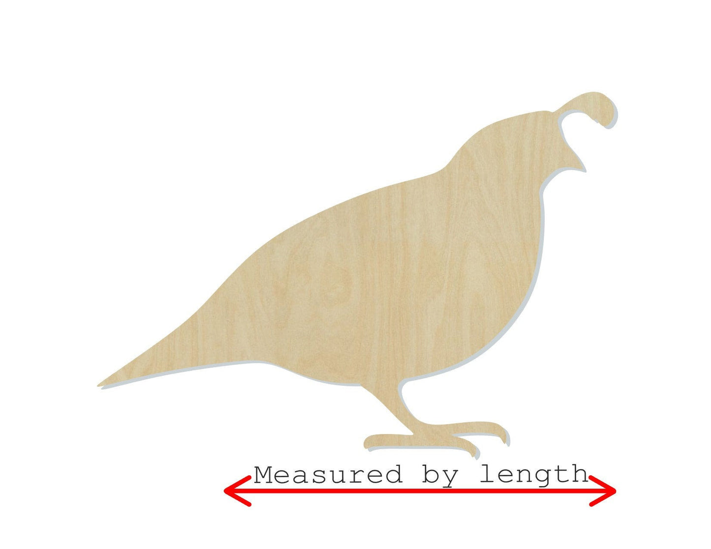 Quail wood shape wood cutouts birds Bird cutouts DIY paint kit #1900 - Multiple Sizes Available - Unfinished Wood Cutout Shapes