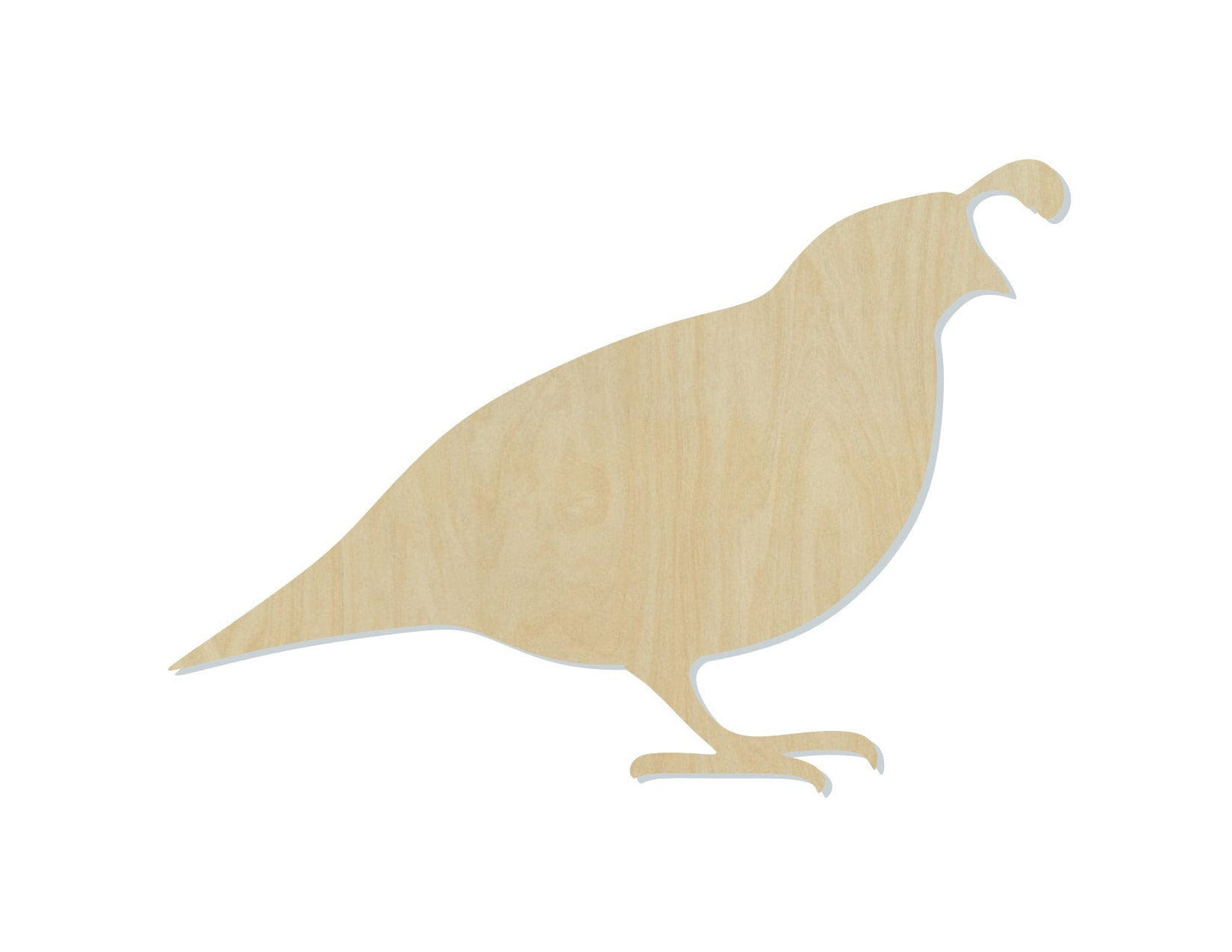 Quail wood shape wood cutouts birds Bird cutouts DIY paint kit #1900 - Multiple Sizes Available - Unfinished Wood Cutout Shapes